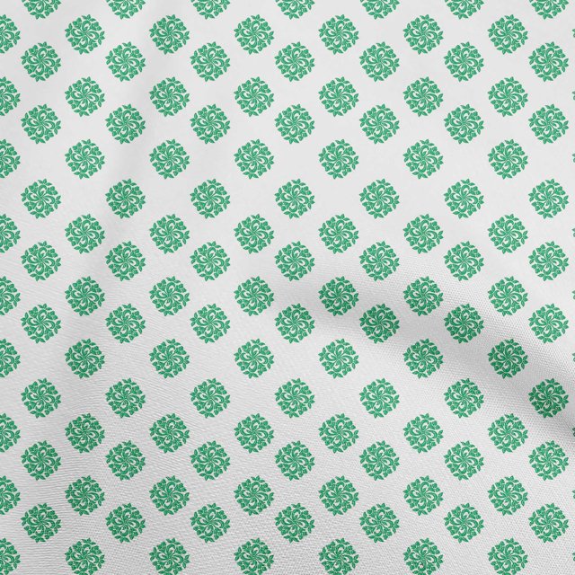 oneOone Rayon Green Fabric Block Dress Material Fabric Print Fabric By The Yard 56 Inch Wide-ST