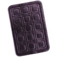 thumbnail image 1 of Clara Clark Bathroom Rugs, Velvet Memory Foam Bath Mat, Ultra Soft Non Slip and Absorbent - Waffled - Large - Purple, 1 of 6