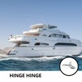 thumbnail image 2 of pitrice Deck Hinge 360 Degrees Rotating Marine Fittings Quick Release Hinges Screw Hardware Accessory Fitting Supplies, 2 of 6