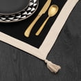 thumbnail image 2 of Set de table Thym & Table, noir et or, 2 of 2