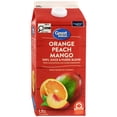 thumbnail image 1 of Great Value Orange Peach Mango 100% Juice & Purée Blend from Concentrate and Other Ingredients, 1 of 5