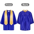 thumbnail image 4 of Toque et Toge de Remise des Diplômes pour Filles et Garçons, Tout-Petits, Toque Bleue et Toge, Tenue de Célébration de Remise des Diplômes, Tenue pour Garçons 6-7 Ans, 4 of 6