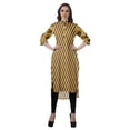 thumbnail image 2 of Moomaya Kurta d'Été en Coton Longueur Genou Imprimé Manches Retroussables Kurtis pour Femmes, 2 of 6