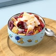 thumbnail image 5 of Large Stainless Steel Bowl Stainless Steel Household Childrens Cartoon Soup Rice Bowl Double-Layer Heat Insulation Anti-Scald Bowl Household Fruit Instant Noodles Bowl Tableware, 5 of 5