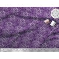 thumbnail image 2 of Soimoi Purple polyester Crepe Fabric Print Block Print Sewing Fabric Yard 52 Inch Wide, 2 of 3