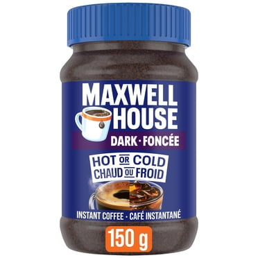 Maxwell House Rich Dark Roast Instant Coffee, 150 g Jar
