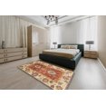 thumbnail image 4 of Ahgly Company Tapis d'Intérieur Carrés Abstraits Jaunes Abstraits pour Aire, 5 Pieds Carré, 4 of 6