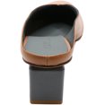thumbnail image 3 of Gray Matters Sabots en Cuir pour Femmes Mule Mildred Cammello Grigio à la Cheville - 10M, 3 of 3