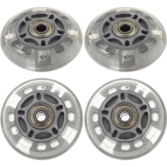 4pcs 72mm LED Skate Wheels Inline Roller Wheels for Outdoor Replacement (Random Color)