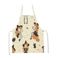 thumbnail image 1 of Tablier pour Femmes et Hommes, Motif Amusant d'Halloween, Robe de Cosplay Noire, 1 of 6