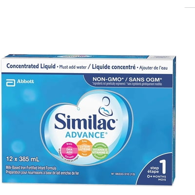 Similac Advance Step 1 Non-GMO Baby Formula, Newborn Formula, 0+ Months
