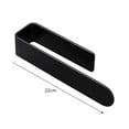 thumbnail image 2 of Modern Acrylic Self- Wall Mounted Hand Towel Rack and Holder for Contemporary Bathroom Brushed Black Finish, 2 of 3