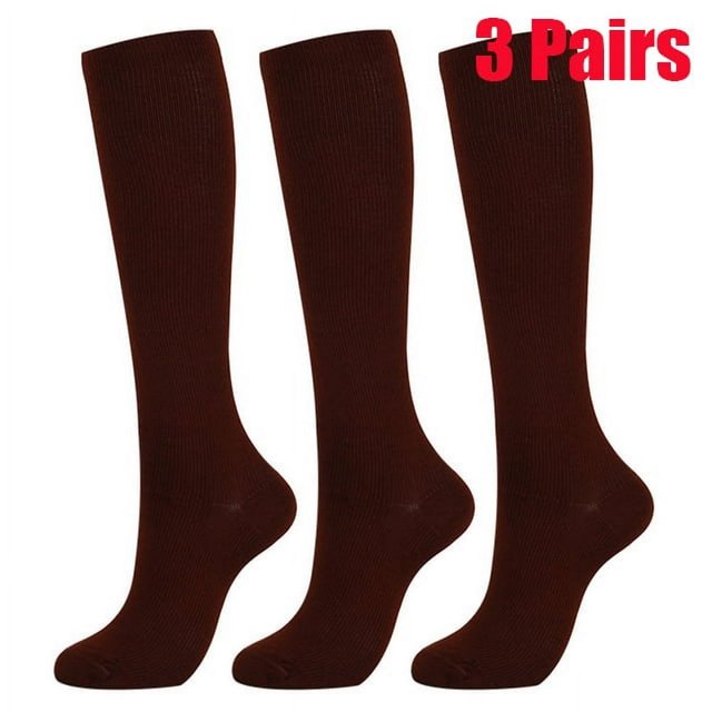 CHUANK (5 Pairs) Compression Socks 20-30mmHg Graduated Support Mens Womens S-XXL