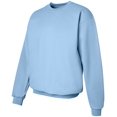 thumbnail image 3 of Hanes Ultimate Cotton Adult Crewneck Sweatshirt, S, Light Blue, 3 of 5