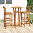 thumbnail image 1 of vidaXL 3 Piece Garden Bar Set Solid Wood Acacia, 1 of 5