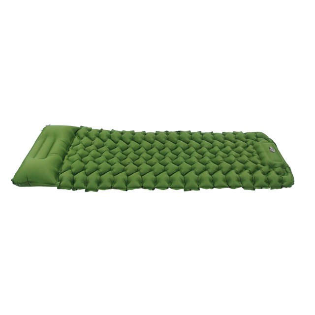 Inflating Sleeping Pad Ergonomic Design Foot Inflatable Sleeping Pad with Storage Bag for Office Outdoor Camping Olive Green