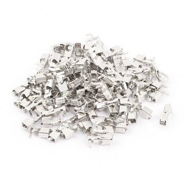 Unique Bargains 100 pcs VH 3.96mm Connector Crimp Contact Pin Copper-Tin