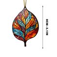 thumbnail image 2 of Meitianfacai Acrylic Flat Printing Leaves Christmas Decorations Christmas Tree Decorations Hanging Pendants, 2 of 5