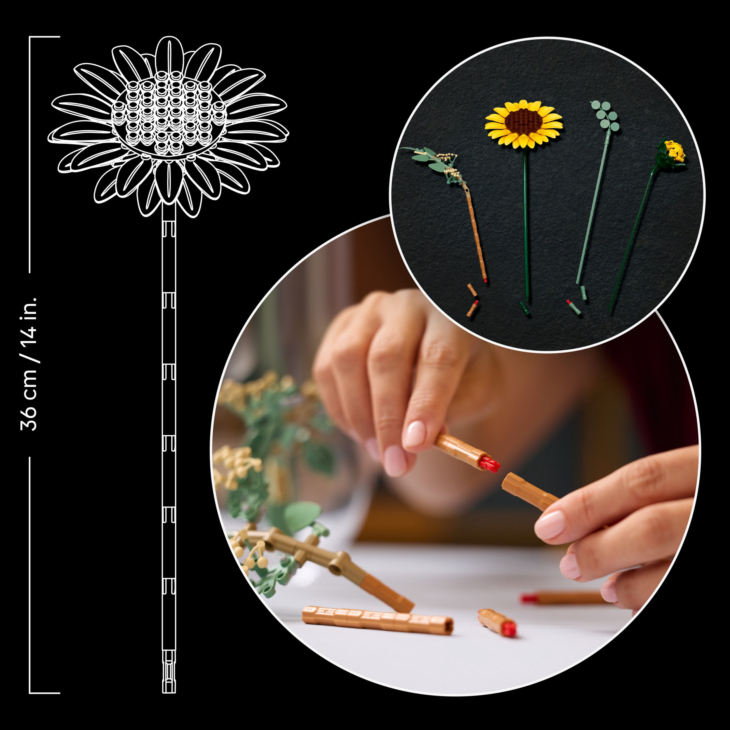 LEGO Botanicals Le Bouquet de Tournesols, Ensemble Floral 11502