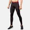 thumbnail image 4 of Pantalon de Course pour Homme Quatre Saisons Respirant Exercice Ajusté Extensible Basketball Base Entraînement Pantalon de Compression Pantalons de Sport Homme Rouge Melon D\'eau S, 4 of 4