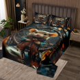 thumbnail image 2 of Mouse Quilt Set Dream Catchers Bedspread Set Twin,Boho Feather Coverlet&nbsp;Set Safari Animals Quilted,Exotic Bohemian Decor, 2 of 5