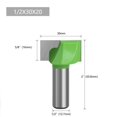 thumbnail image 1 of 1PC 12.7mm Shank Cleaning Bottom Router Bit Milling Cutter Engraving Woodworking, 1 of 6