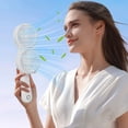 thumbnail image 3 of Portable Fan Handheld With Built-in Battery 10.04 in x 3.15 in Silent Double Headed Foldable Mini USB Charging, 3 of 6