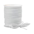 thumbnail image 1 of relayinert 1 Rouleau Cordon de Fabrication de Bijoux en Cuir Portable de Rechange Bricolage Découpable Couleur Unie Résistant aux Déchirures Collier Socle Fil Tuyau Blanc, 1 of 6