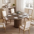 thumbnail image 2 of HOMCOM Extendable Dining Table 43.5"-59" Farmhouse Kitchen Table Walnut, 2 of 10