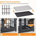 thumbnail image 3 of Wisfor Cage/chenil pour Chien Robuste Noir de 30 Pouces, Meuble Télé, Table d'Appoint en Bois, Meuble, 3 of 5