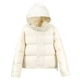 thumbnail image 1 of MASRIN Running Jacket  Womens Basic Hoodie Jackets Solid Color Zip Up Hooded Coats with Pockets Plus Size Loose Outwear Sweatshirts Sweater Stone, 1 of 5