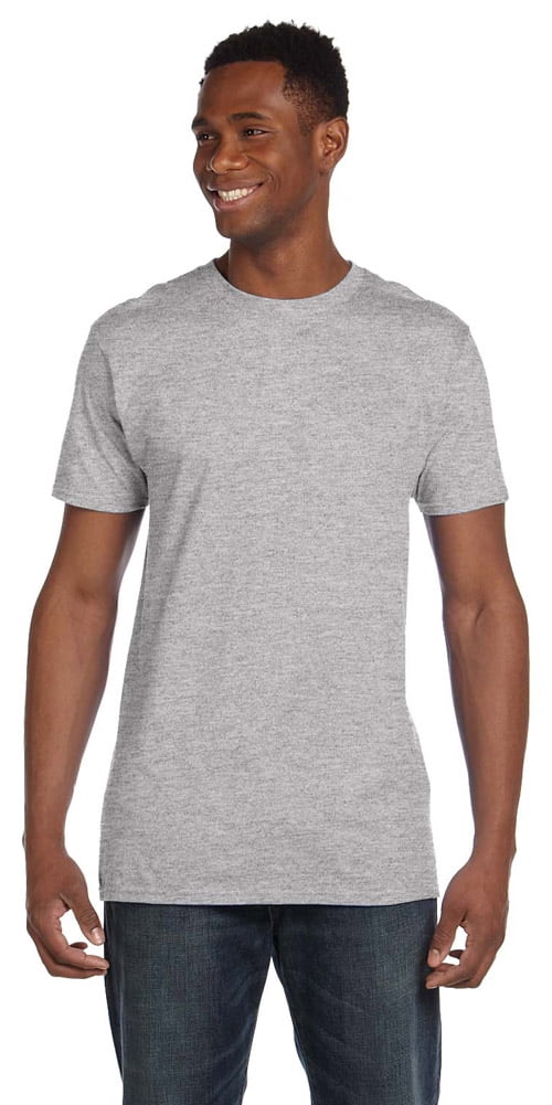 Hanes 4980 Nano Cotton T-Shirt - Light Steel - X-Large