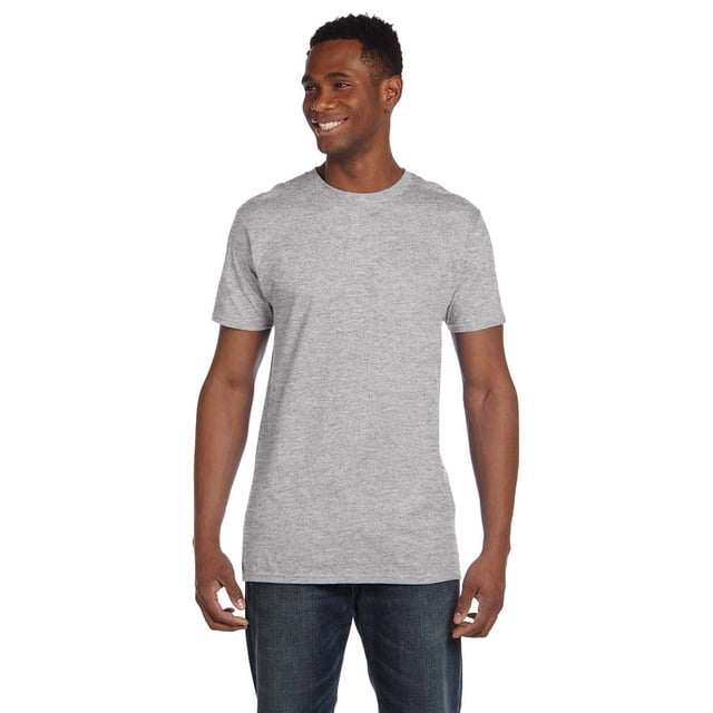 Hanes 4980 Nano Cotton T-Shirt - Light Steel - Large