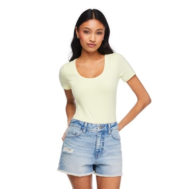 No Boundaries Women's Scoop-Neck Bodysuit