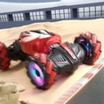 thumbnail image 4 of SIYTUAU 2.4G Dual Remote Mode Stunt Car With Twisting Lights Red Abs Plastic Children'S Toy Gift Rc Car Red, 4 of 9