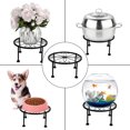thumbnail image 4 of LSLJS Iron Art Small Flower Stand Single Layer Desktop Floor Standing Flower Pot Stand Potted Flower Stand, 4 of 4