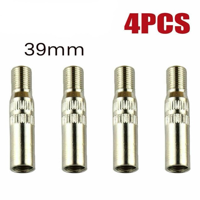 4Pcs 39mm Metal Tire Wheel Valve Extension Extender Cap Stem For Car Truck Van