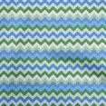 thumbnail image 1 of oneOone Rayon Medium Blue Fabric Chevron Craft Projects Decor Fabric Printed By The Yard 56 Inch Wide-8S, 1 of 5