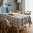 thumbnail image 2 of Nappe à Rayures Colorées Boho en Coton et Lin, Imperméable, Couvre-Table, Décoration de Table pour Salle à Manger, Restaurant, Fête, 2 of 5