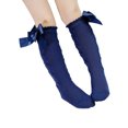 thumbnail image 2 of FOCUSNORM Baby Girls Cute Knee High Socks Cable Knit Cotton Socks with Bow, 2 of 9