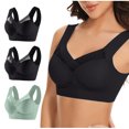 thumbnail image 2 of Timegard 3pc Bras for Women Wireless Comfy Breathable Full Coverage High Support Back Smoothing Everyday Bra, 2 of 7