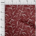 thumbnail image 2 of oneOone Rayon Maroon Fabric Floral & Craft Projects Decor Fabric Printed By The Yard 56 Inch Wide, 2 of 4