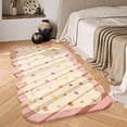 thumbnail image 4 of Feltree 40x120 Inch Faux Pashm Striped Area Rug, Non-Slip Foldable Carpet for Bedroom Bedside, Soft Tatami Mat for Living Room, Easy Clean Modern Floor Mat, 4 of 7