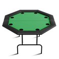 thumbnail image 1 of Professional Poker Tables - 8-Player Poker Table,Foldable & Portable Design with Collapsible Legs & Cup Holders | Ideal for Texas, 1 of 8