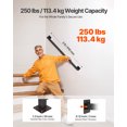 thumbnail image 3 of VEVOR 3ft Wall Mounted Stair Handrail Black Iron 250lbs Load Capacity Square Tube, 3 of 9
