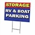 thumbnail image 2 of Storage RV & Boat Parking 18"x24" Yard Sign & Stake Outdoor Plastic coroplast Window, 2 of 4