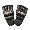 thumbnail image 1 of facefd MMA Gants de Combat de Boxe Demi-Doigt Mitaine Gants d'Entraînement pour Adultes Noir 3, 1 of 8
