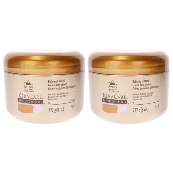 KeraCare Natural Defining Custard Cream by Avlon for Unisex - 8 oz Cream - Pack of 2
