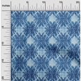 thumbnail image 2 of oneOone Cotton Cambric Medium Blue Fabric Geometric Craft Projects Decor Fabric Printed By The Yard 42 Inch Wide, 2 of 4