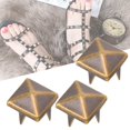 thumbnail image 1 of 9MM Brass Copper Square Rivets DIY Bag Leather Crafts Decoration for Clothing Sewing, 1 of 7